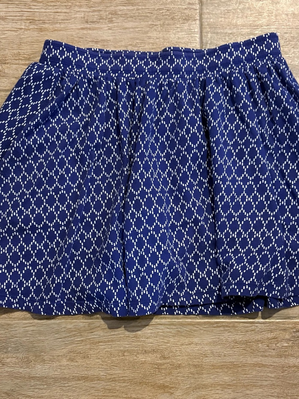 Old Navy Women’s Blue White Geometric Skort Shorts Size XL Regular